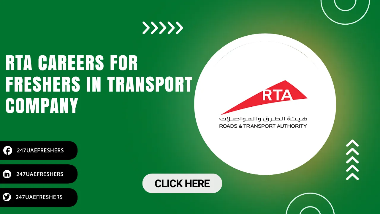 RTA Careers | Positions for Freshers & Females in Roads & Transport Authority RTA Jobs
